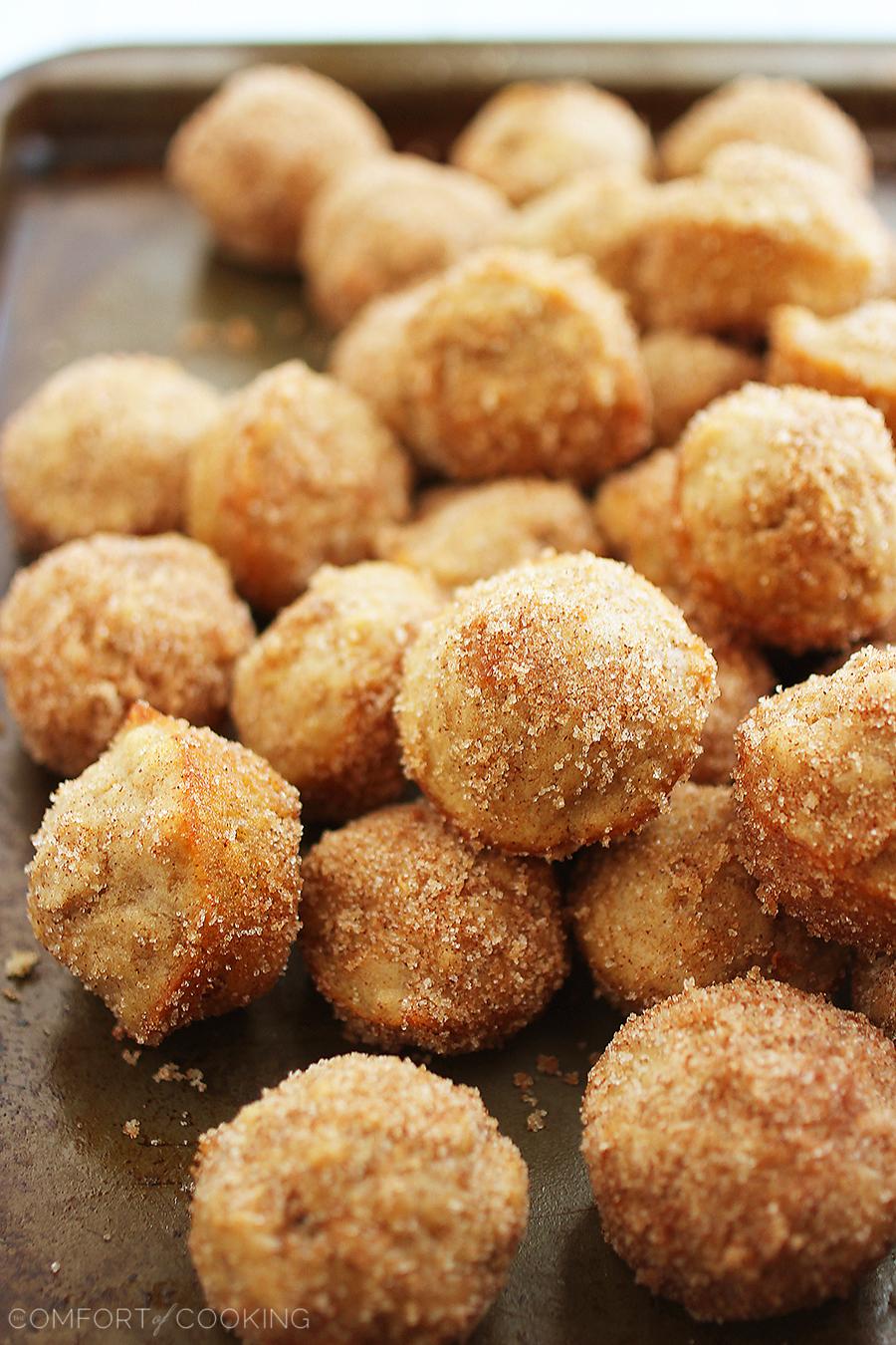 Baked Cinnamon-Sugar Banana Donut Holes – The Comfort of Cooking