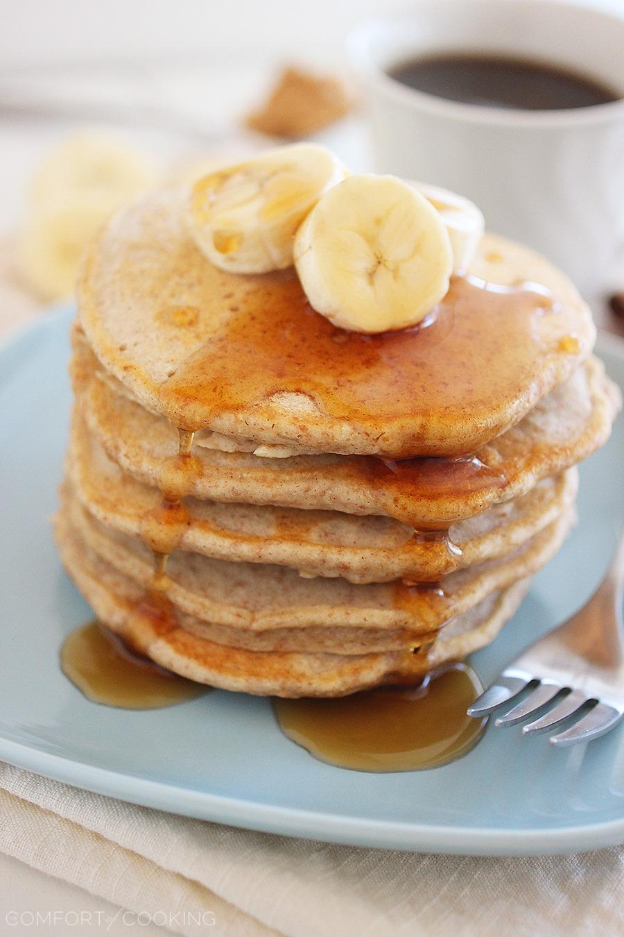 Banana  Butter Pancakes So fluffy! & up Whole Peanut Wheat how Mix for soft  banana make pancakes  baby to â€“