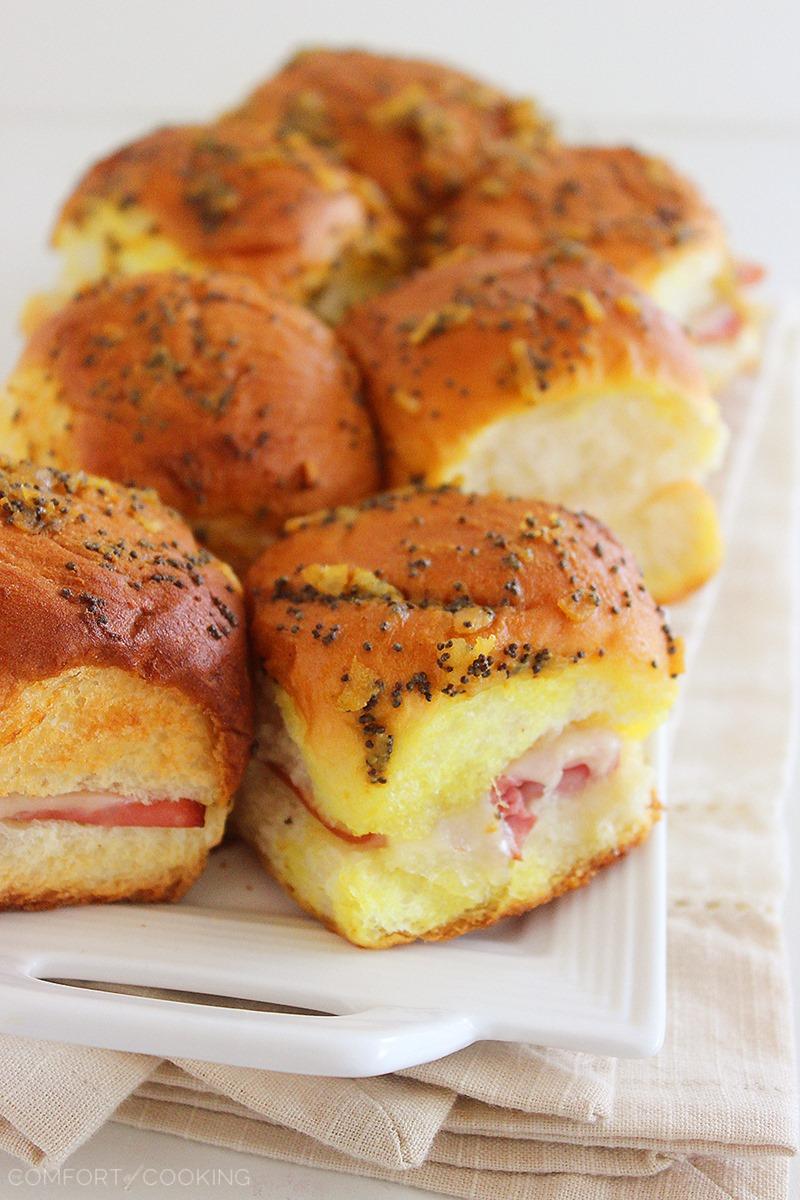 Baked Ham and Swiss Sliders – The Comfort of Cooking