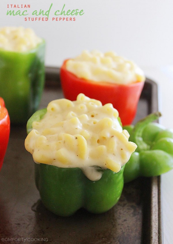 Italian Mac And Cheese Stuffed Peppers The Comfort Of Cooking