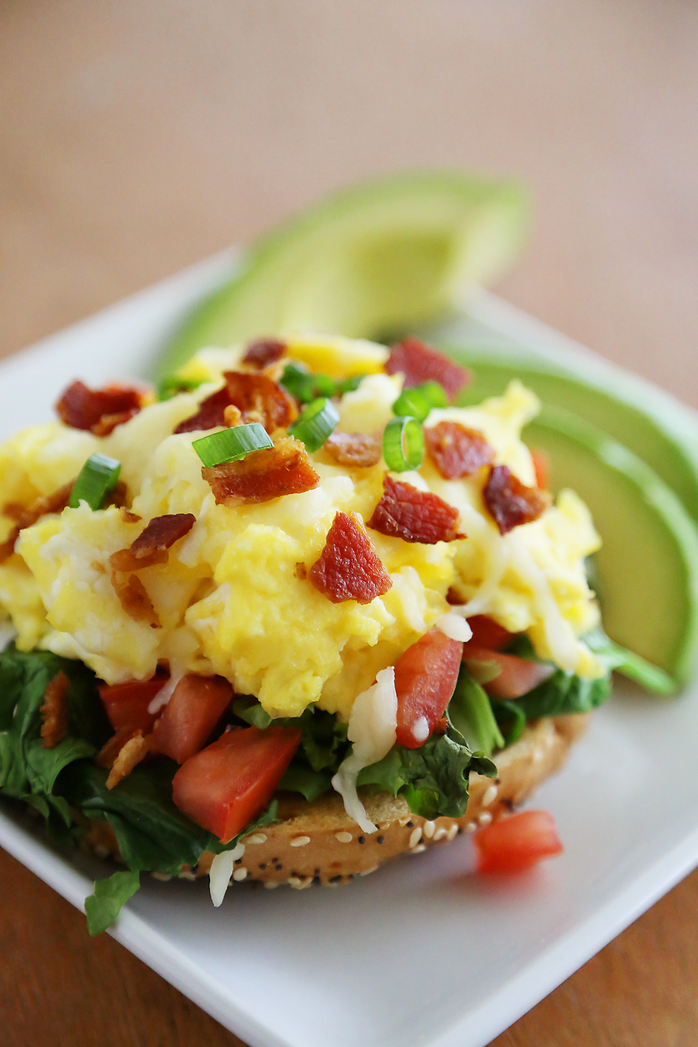 Open Faced Bagel Breakfast Sandwich The Comfort Of Cooking