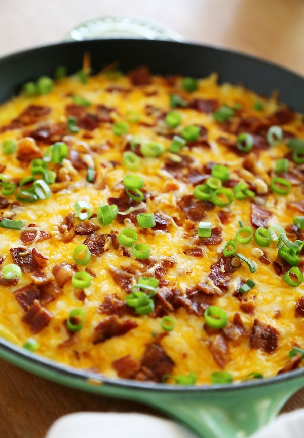 Cheesy Bacon Potato Frittata The Comfort Of Cooking