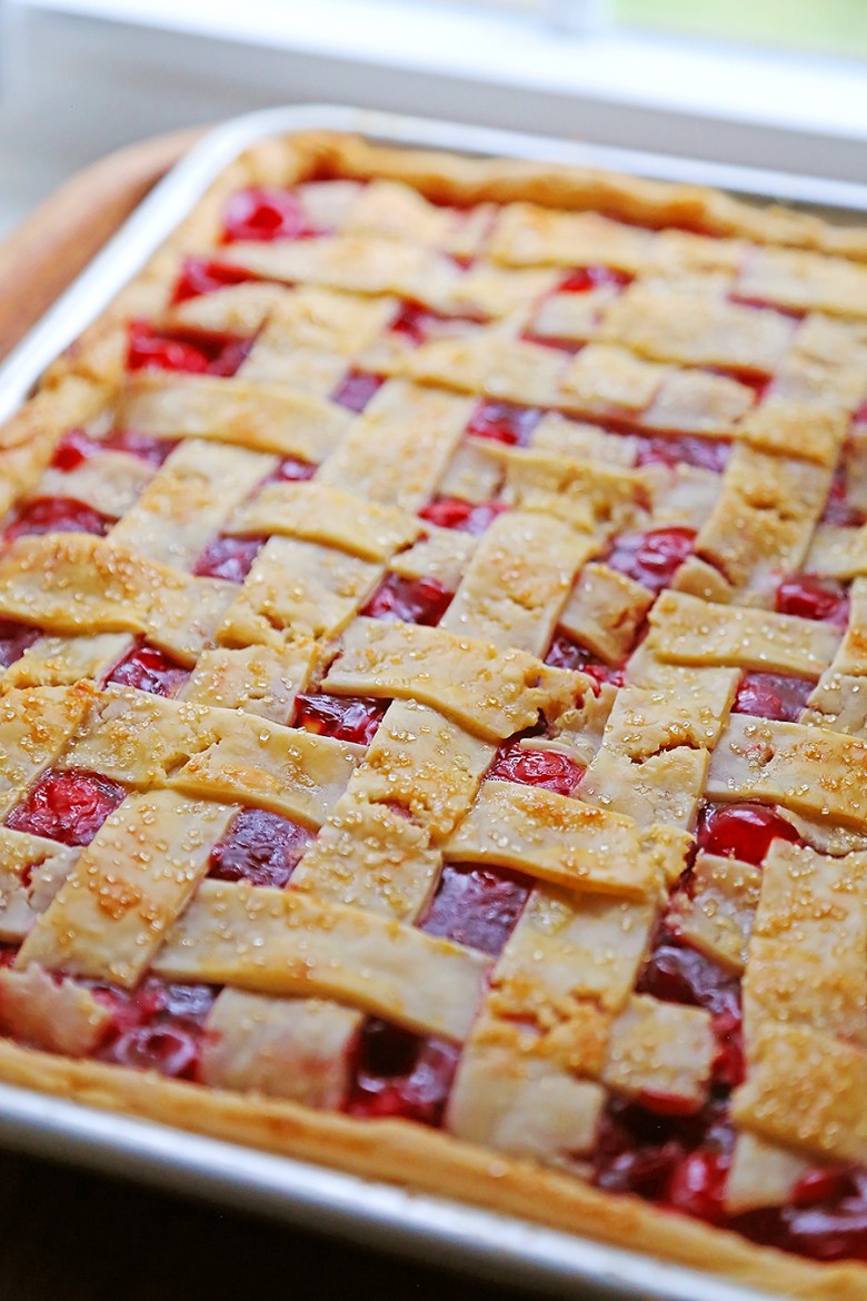 3-Ingredient Cherry Slab Pie – The Comfort Of Cooking