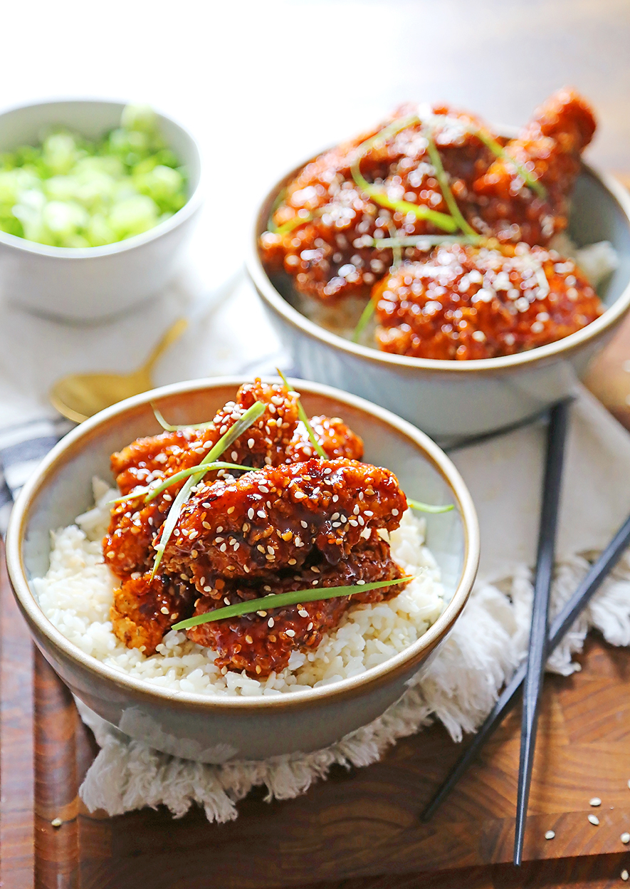 Korean Chicken Rice Bowls