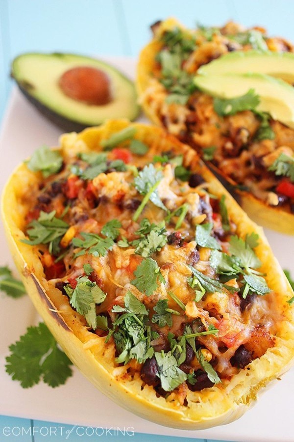 Southwestern Stuffed Spaghetti Squash – The Comfort of Cooking