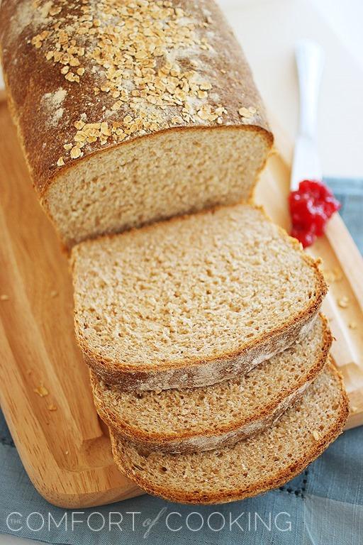 Honey Whole Wheat Bread (step-by-step photos)