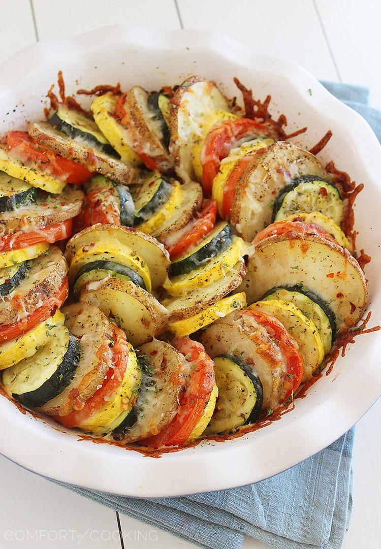 Parmesan Vegetable Tian - The Comfort of Cooking