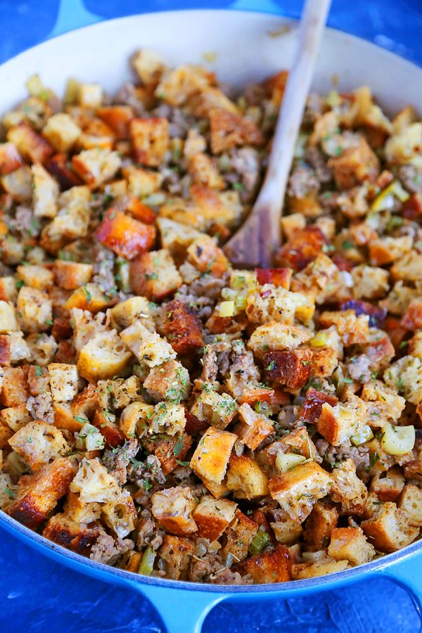 Best Ever Sausage Sage And Apple Stuffing The Comfort Of Cooking