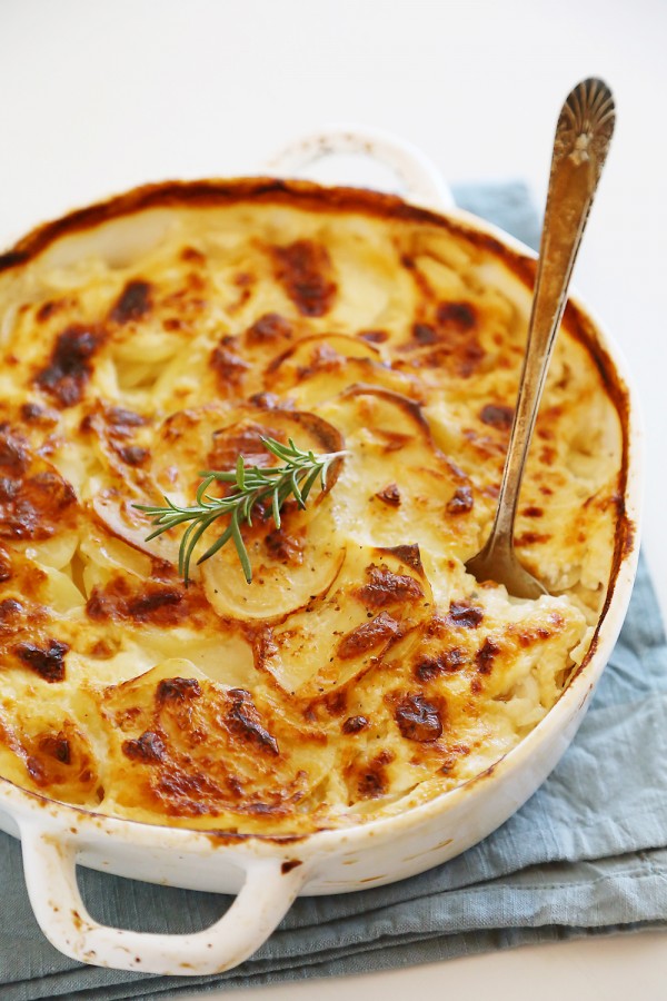Garlic and Goat Cheese Potato Gratin – The Comfort of Cooking