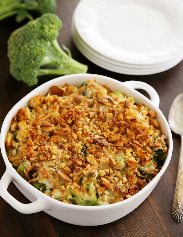 Broccoli Cheddar Gratin with Crispy Onions – The Comfort of Cooking