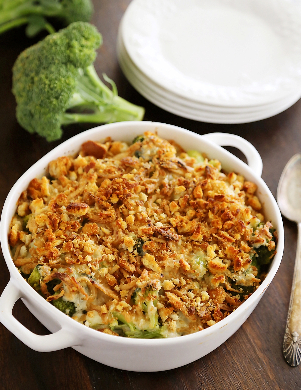 Broccoli Cheese Casserole With French Fried Onions - Broccoli Walls