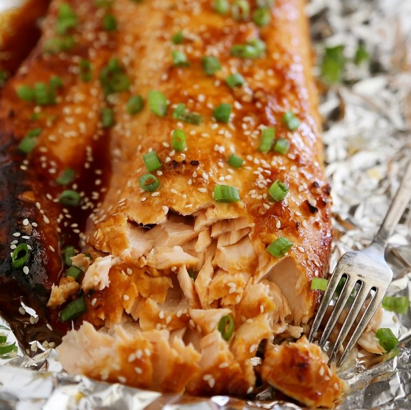 Honey-Soy Asian Salmon in Foil – The Comfort of Cooking