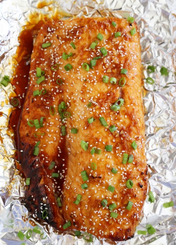 Honey-Soy Asian Salmon In Foil – The Comfort Of Cooking