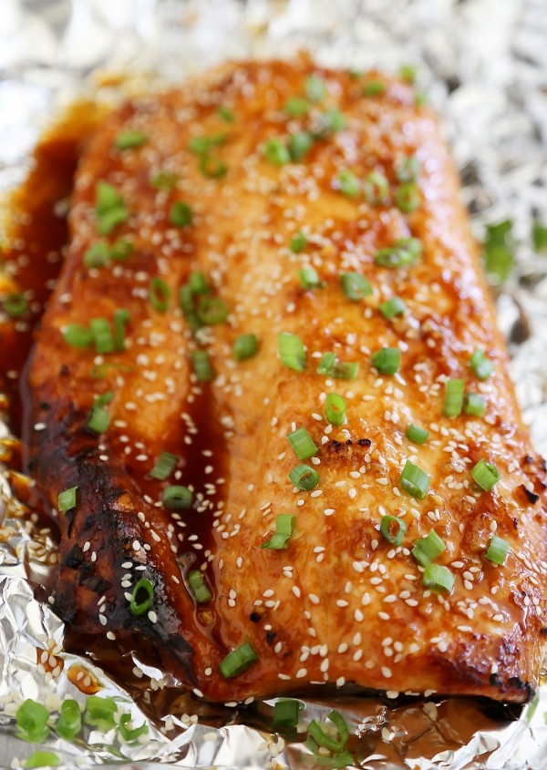 Honey-soy Asian Salmon In Foil – The Comfort Of Cooking