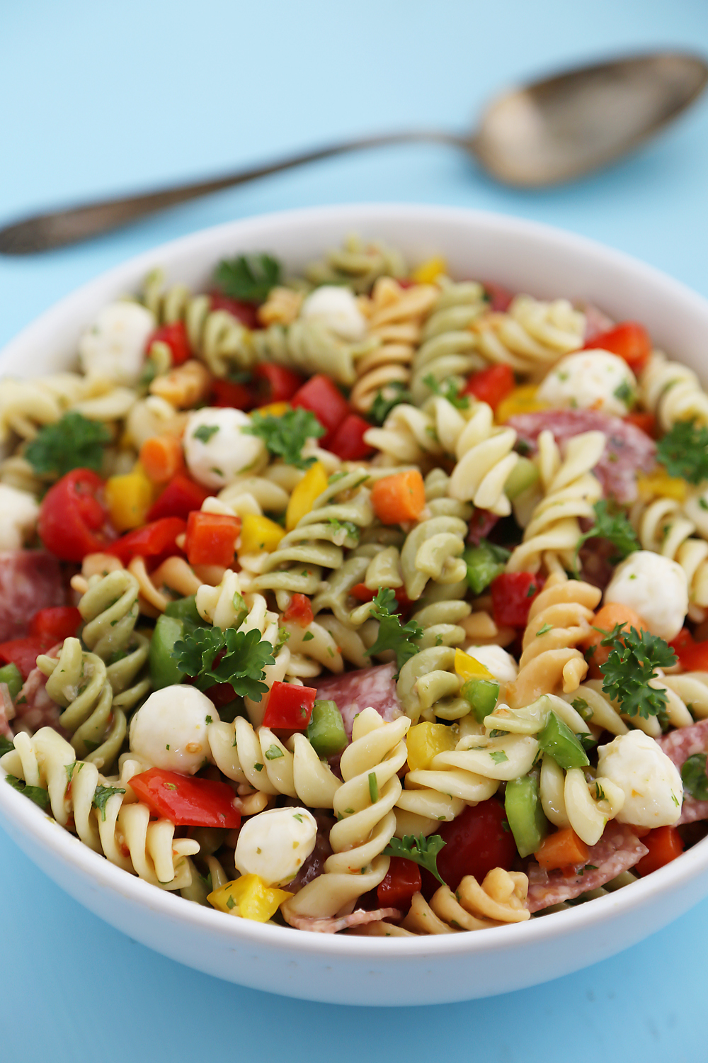 easy macaroni salad with italian dressing