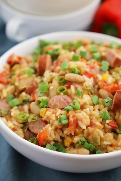 Cajun Sausage, White Bean and Rice Stew – The Comfort of Cooking