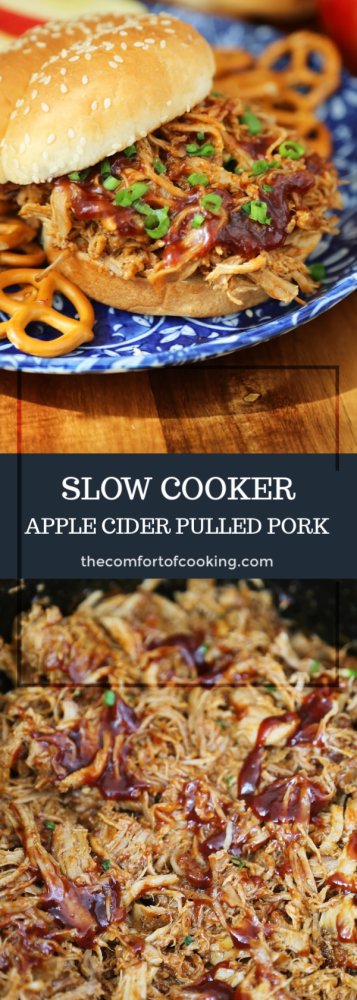 Slow Cooker Apple Cider BBQ Pulled Pork – The Comfort of Cooking