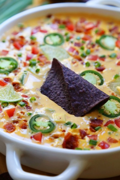 2-Ingredient Slow Cooker Queso Dip – The Comfort of Cooking