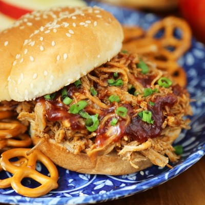 Slow Cooker Apple Cider BBQ Pulled Pork – The Comfort of Cooking