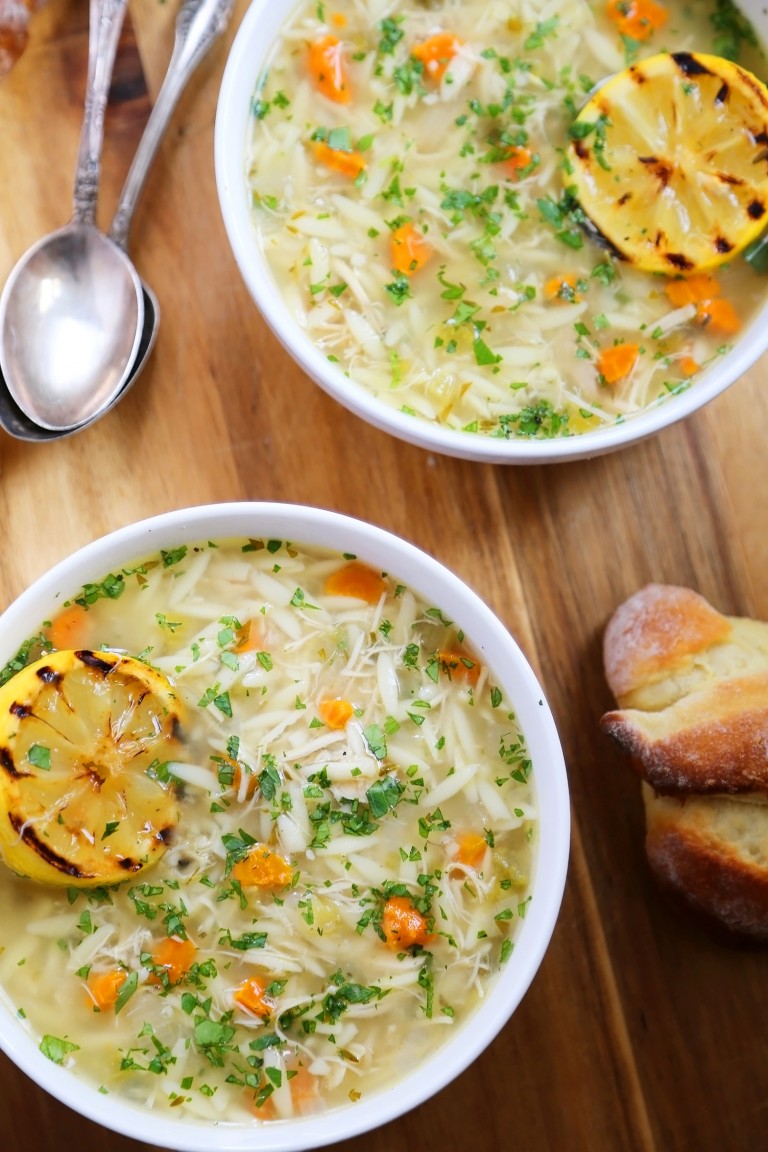 Lemon Orzo Chicken Soup The Comfort Of Cooking