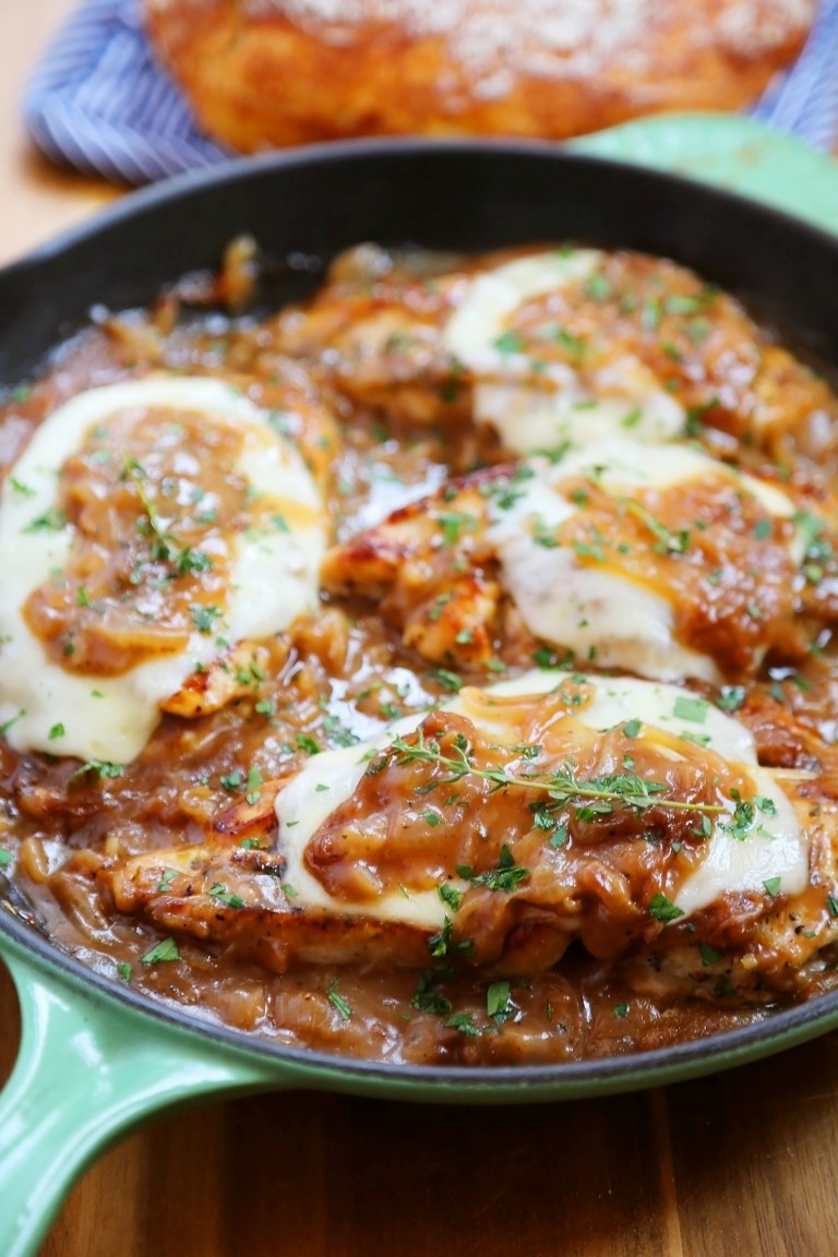 Skillet French Onion Chicken