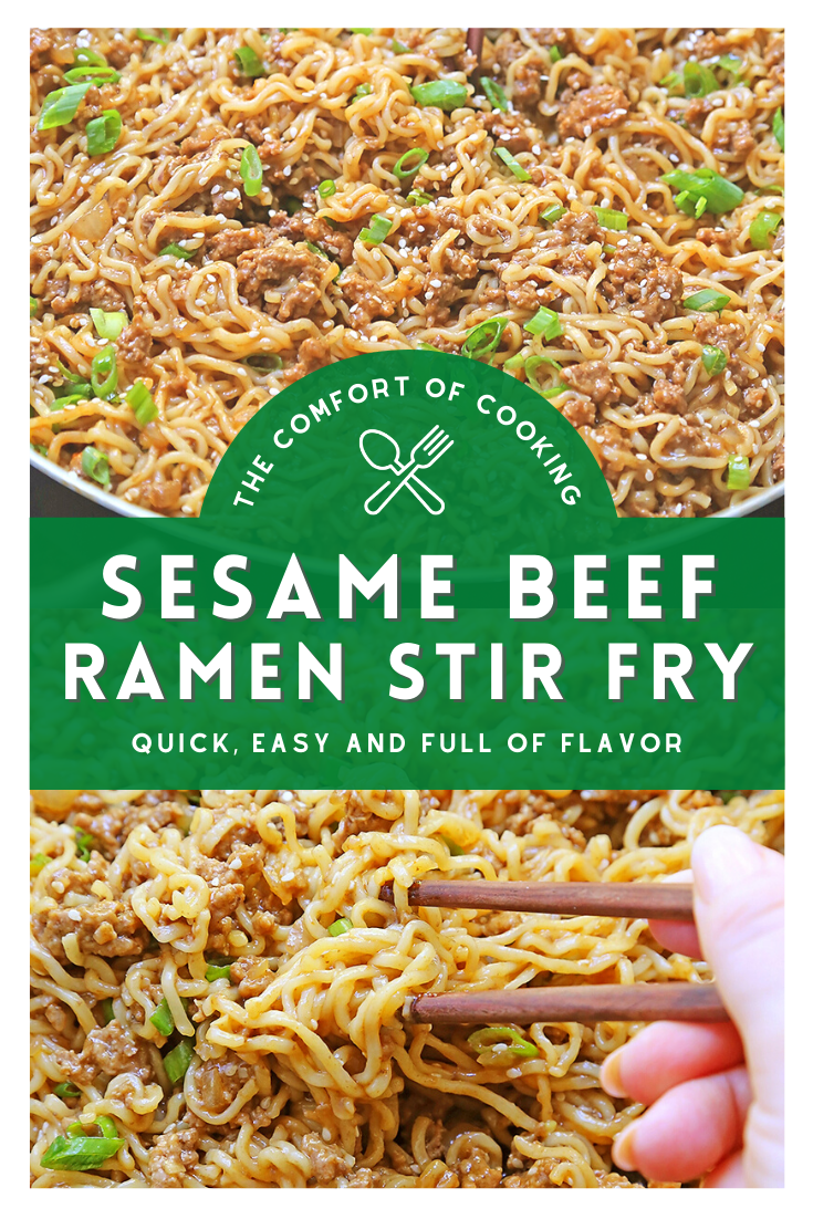Sesame Beef Ramen Stir Fry – The Comfort of Cooking