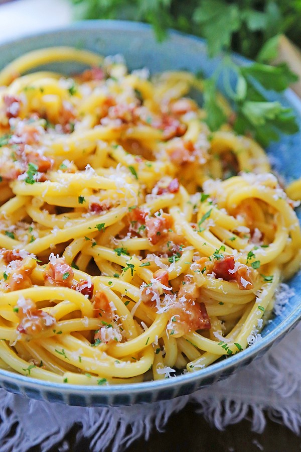 Bucatini Carbonara – The Comfort of Cooking