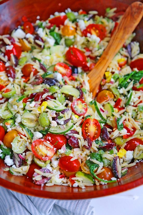 Mediterranean Orzo Salad – The Comfort of Cooking