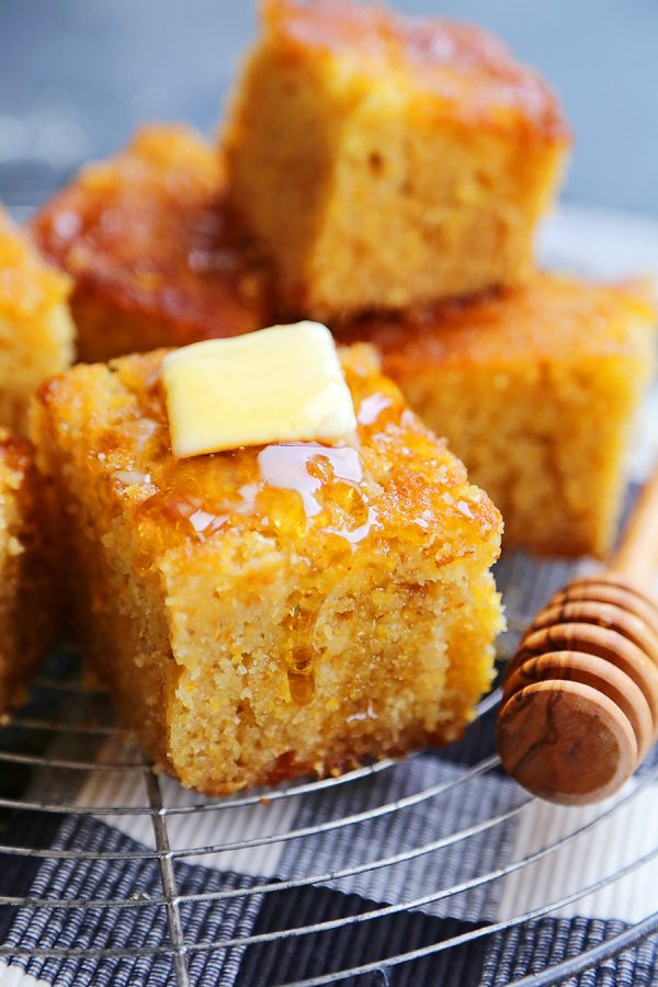 Honey Butter Cornbread The Comfort Of Cooking