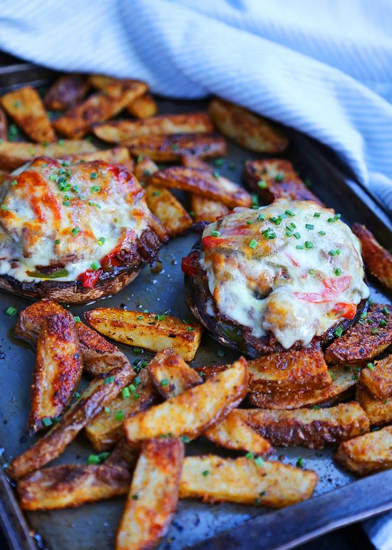 Philly Cheesesteak Stuffed Portobello Mushrooms The Comfort Of Cooking