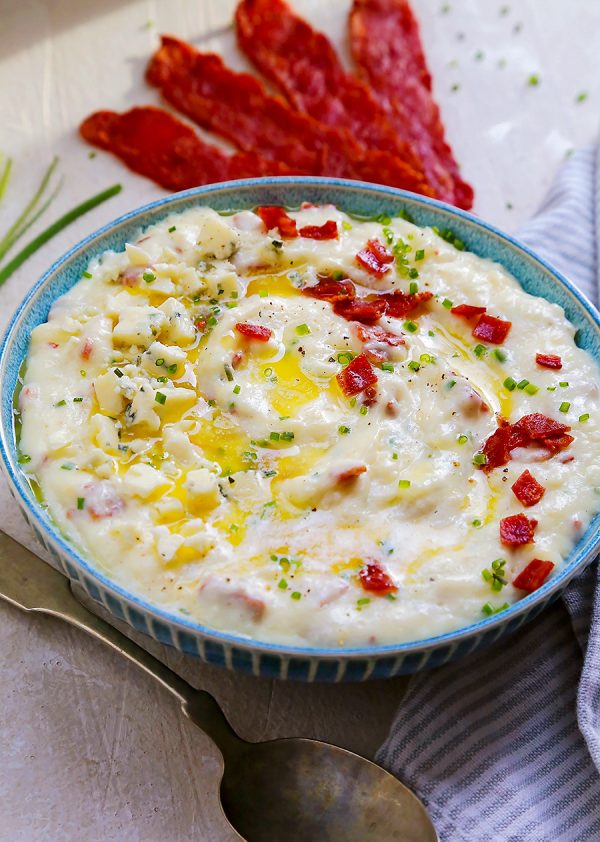 Creamy Mashed Potatoes with Bacon and Gorgonzola – The Comfort of Cooking