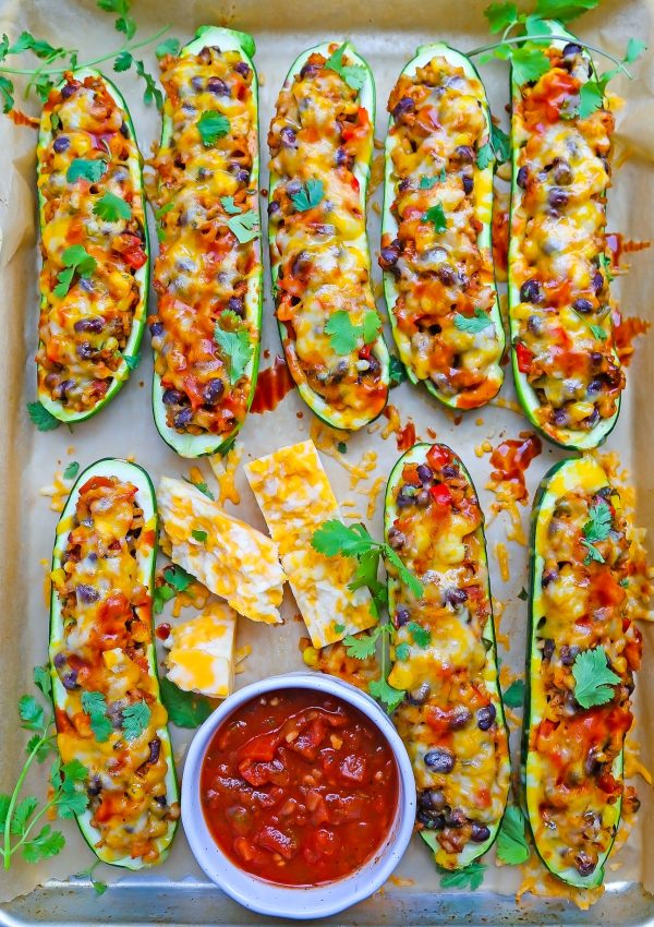 Mexican Burrito Zucchini Boats – The Comfort of Cooking